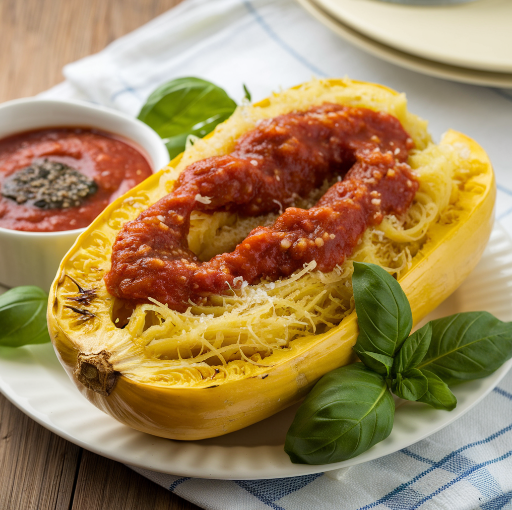 spaghetti-squash-marinara-sauce