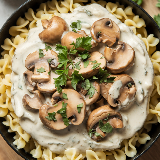 Vegan Mushroom Stroganoff