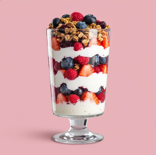 ### Image Keyphrase:
"Greek Yogurt Parfait with Fresh Berries and Granola"