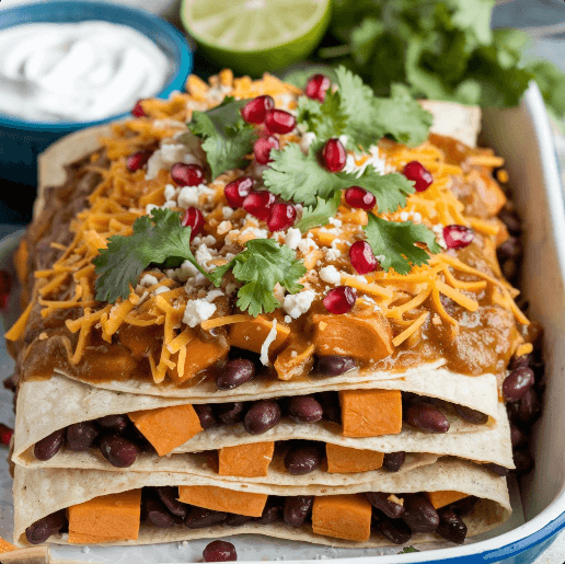 Sweet Potato Enchilada Casserole