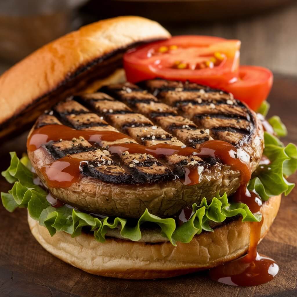 Grilled Portobello Mushroom Burgers - Tasty Plant-Based Meal