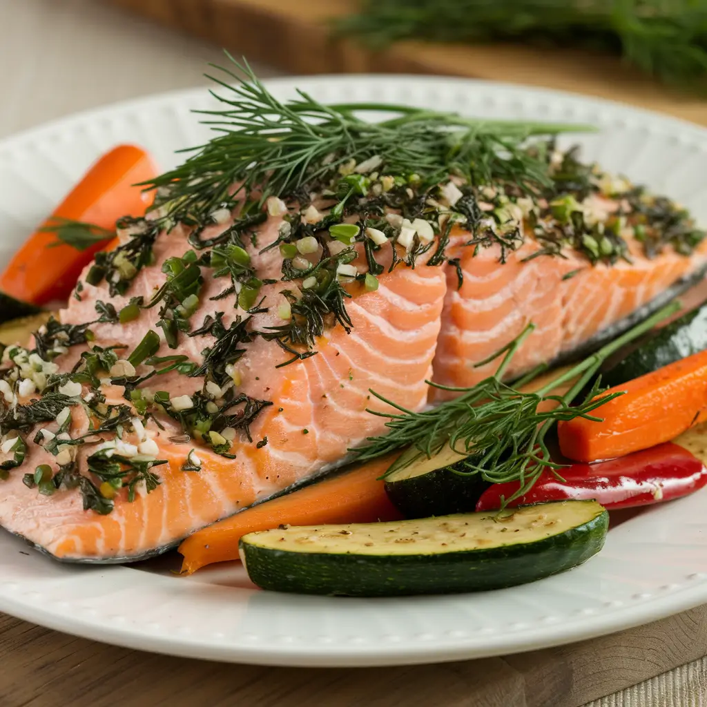 Herbed Salmon and Quinoa Pilaf: A Healthy and Flavorful Dish