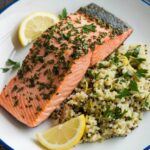 Herbed Salmon and Quinoa Pilaf: A Healthy and Flavorful Dish