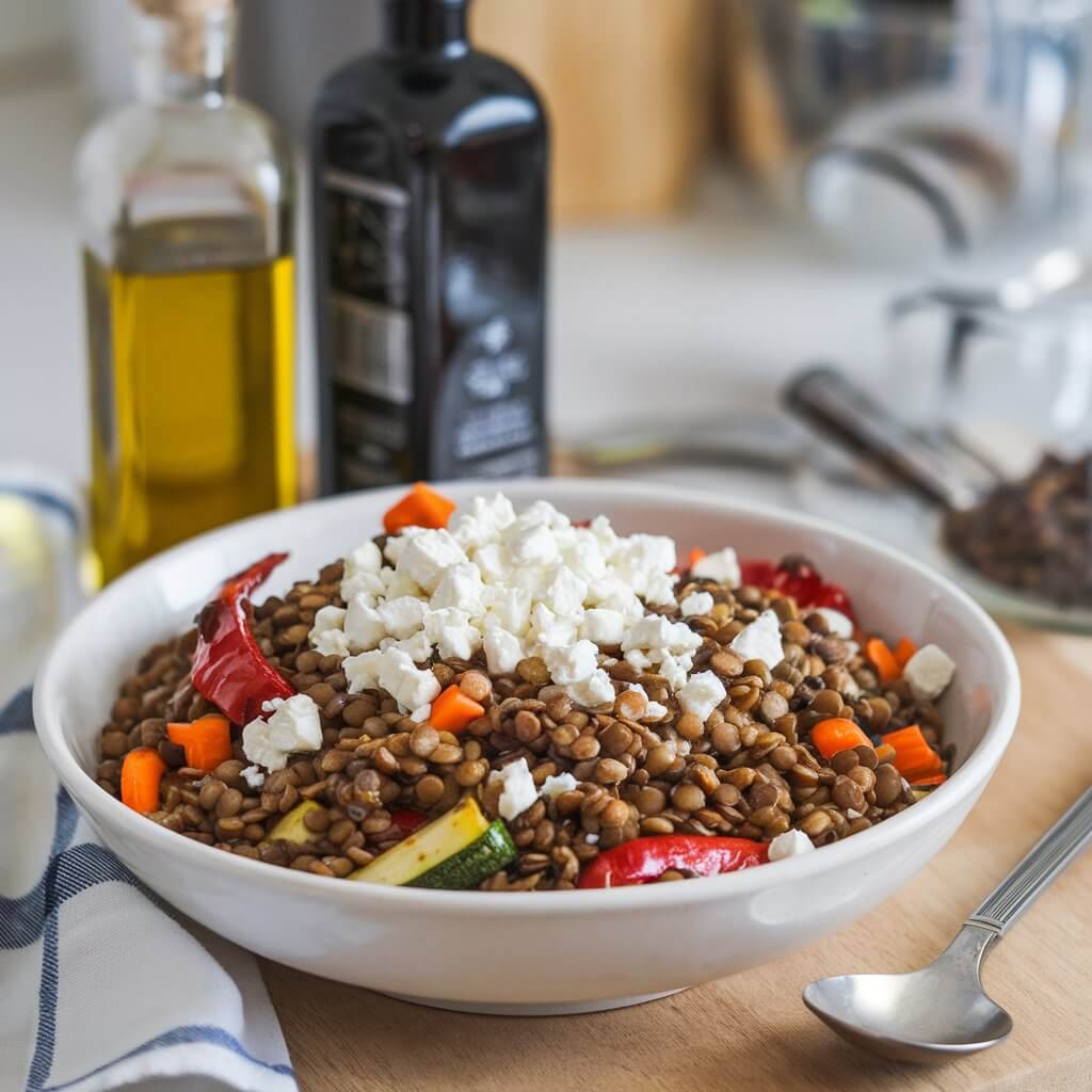 Lentil and Roasted Veggie Salad