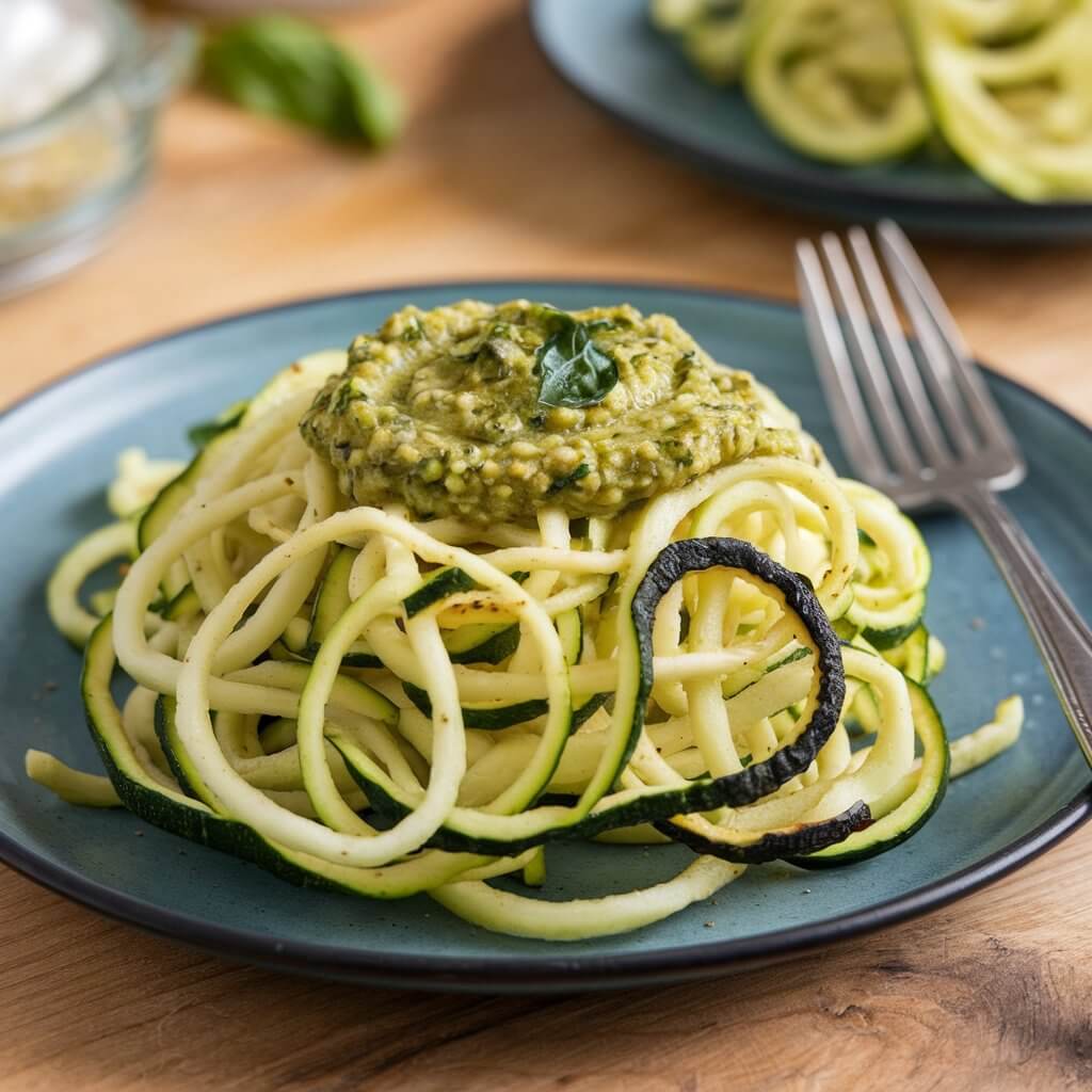 Zucchini Noodles with Pesto